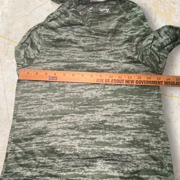 Ed Hardy Y2K Green Open Front Cardigan Lightweight Flowy Draped Hemline - Picture 7 of 7